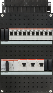 ABB Groepenkast 3 fase met 10 groepen en montage